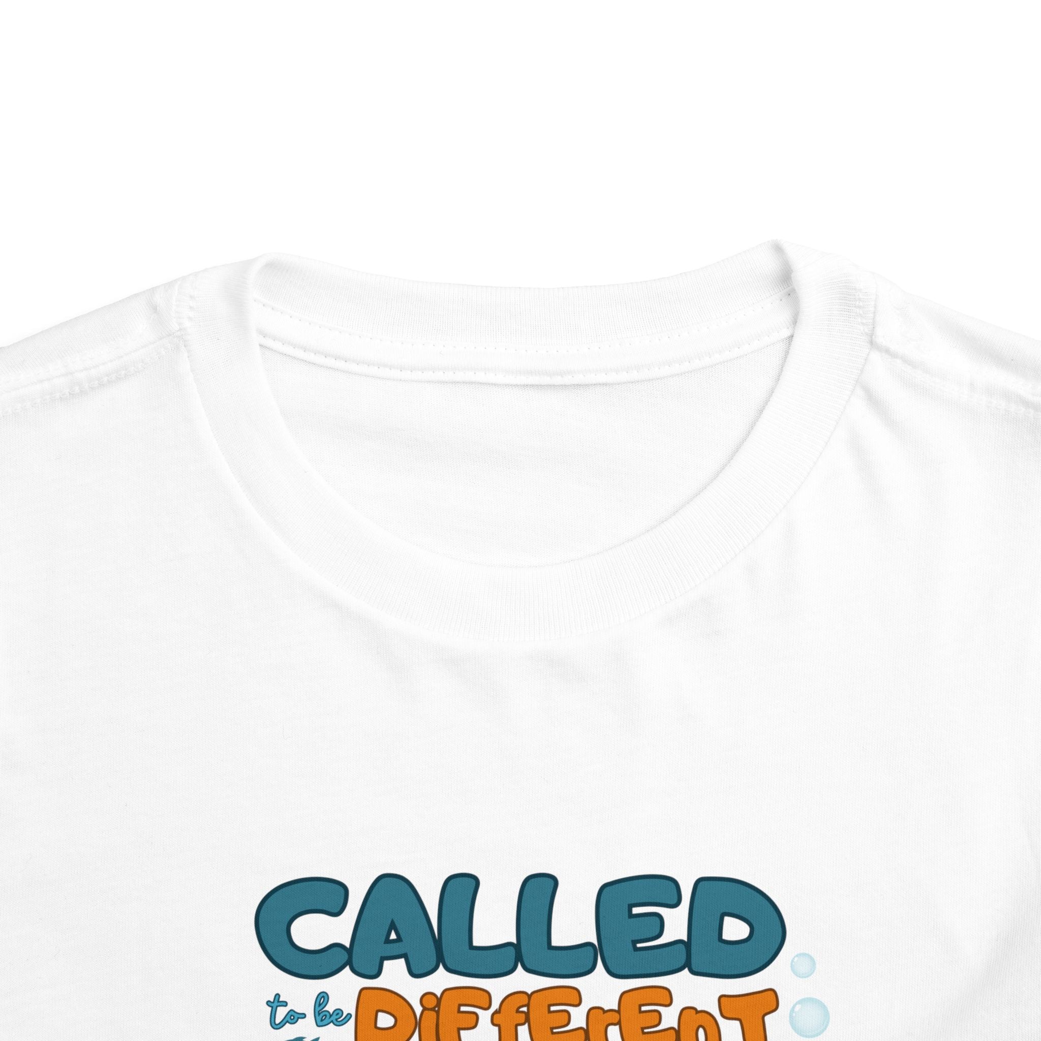 Toddler Tee — "Called to be Different" Fish Graphic Kids' Shirt
