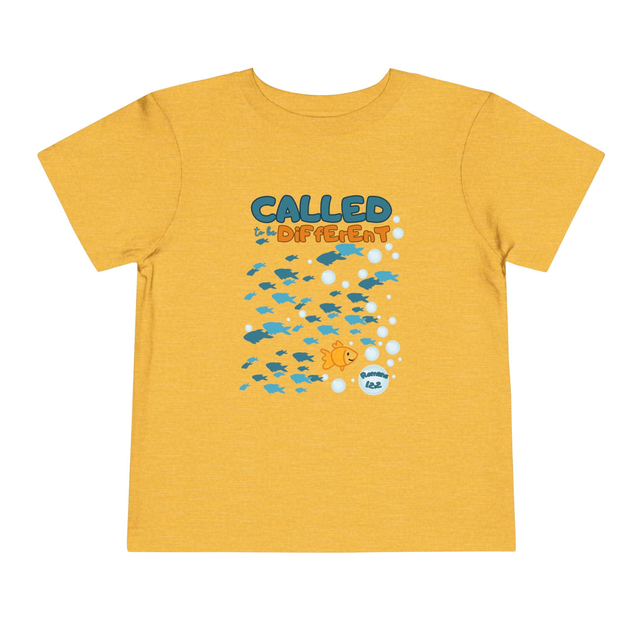 Toddler Tee — "Called to be Different" Fish Graphic Kids' Shirt