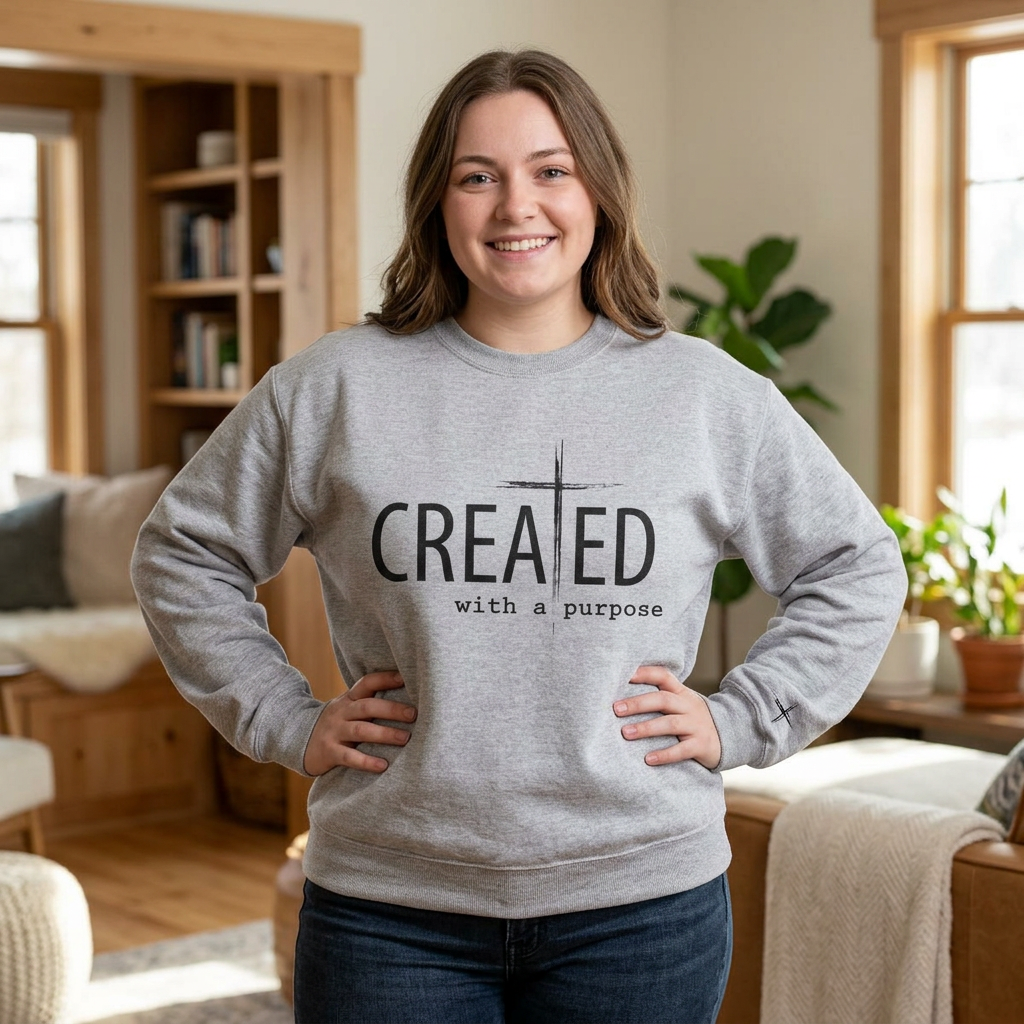 Created With a Purpose Crewneck Sweatshirt