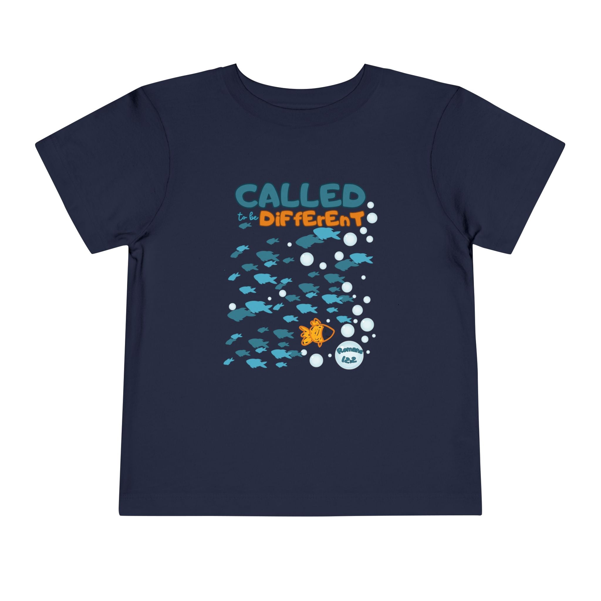Toddler Tee — "Called to be Different" Fish Graphic Kids' Shirt