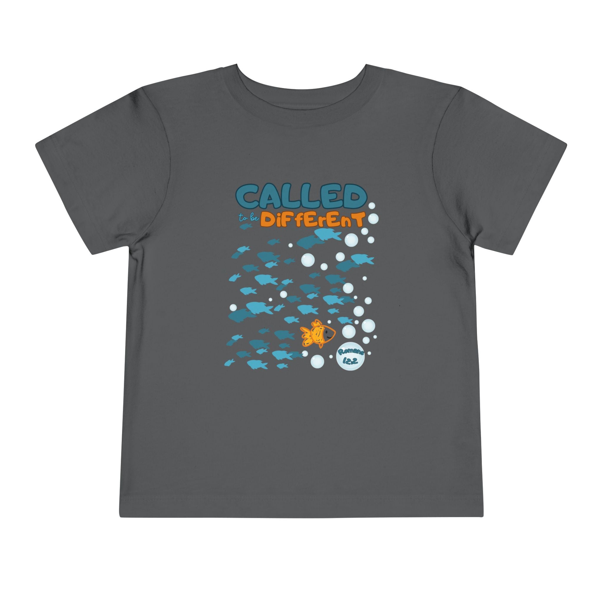 Toddler Tee — "Called to be Different" Fish Graphic Kids' Shirt