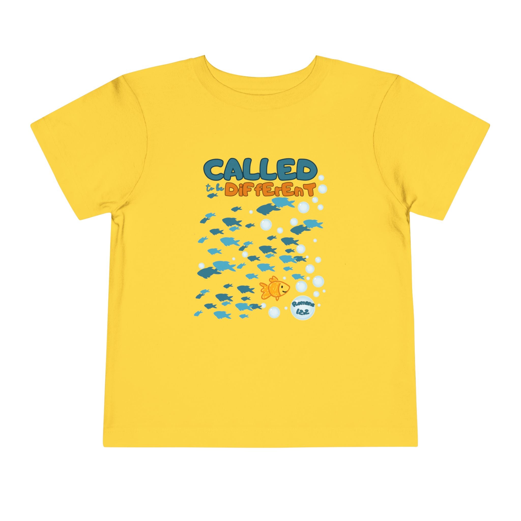 Toddler Tee — "Called to be Different" Fish Graphic Kids' Shirt